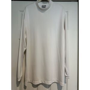 Nike Golf White Mock Neck Long Sleeve Shirt